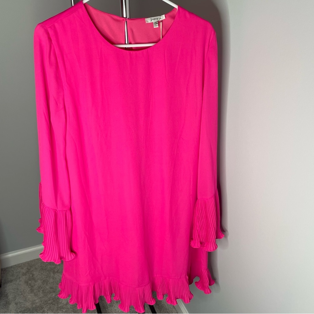 JODIFL Pink Long Sleeve Dress - Picture 2 of 6